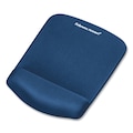 Fellowes Mouse Pad, Wrist Rest, Foam, Blue, 7x9 FEL9287301